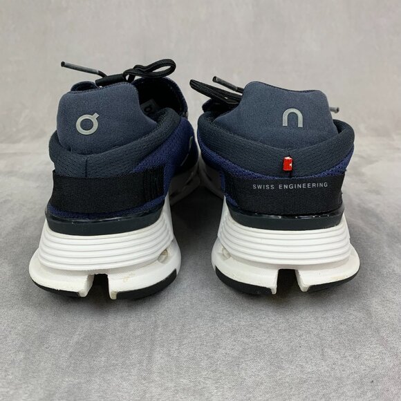 On Cloud Womens Running Shoes Size 8 Navy Blue White Cloudnova 2699114 Athletic - Picture 7 of 12